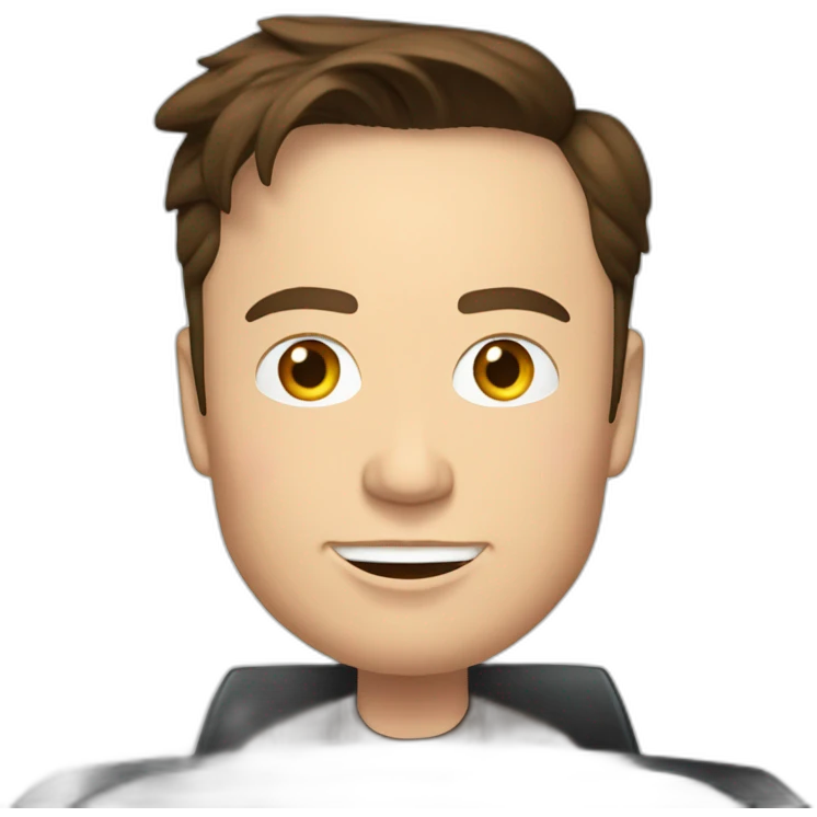 Elon Musk Driving a Tesla emoji