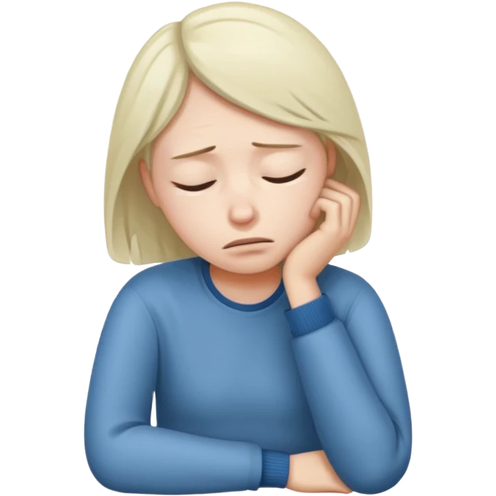 Human slouching emoji