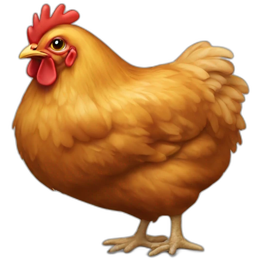 a chicken that turds a turd nugget emoji