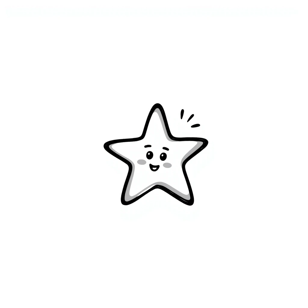 hand drawn star emoji