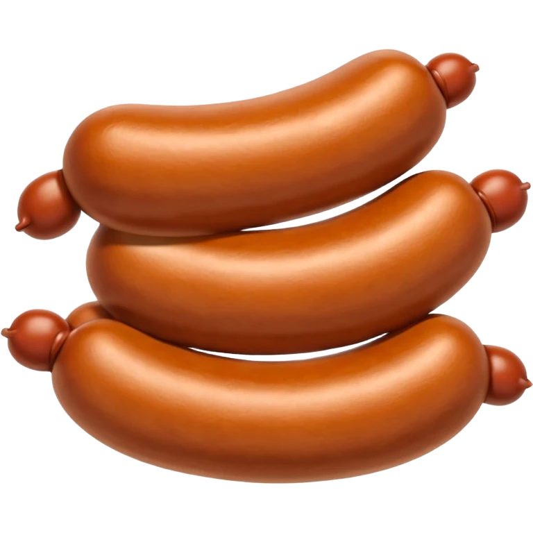 Linked together sausages.
Apple emoji style emoji