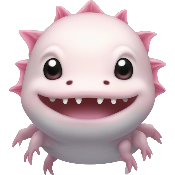 Kawai axolotl emoji
