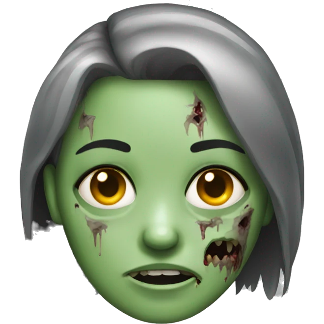 zombie head female emoji