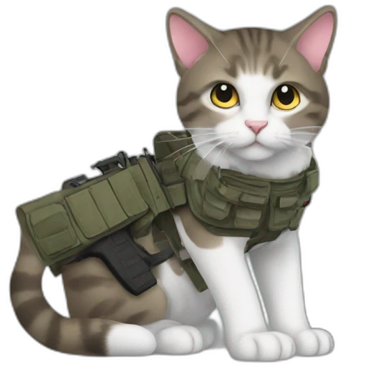 cat gunner emoji
