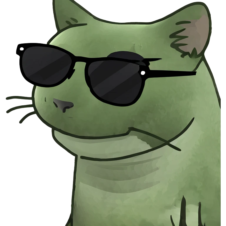 Cat with sunglasses emoji