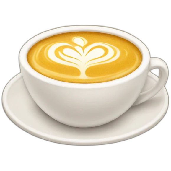 golden latte cup emoji