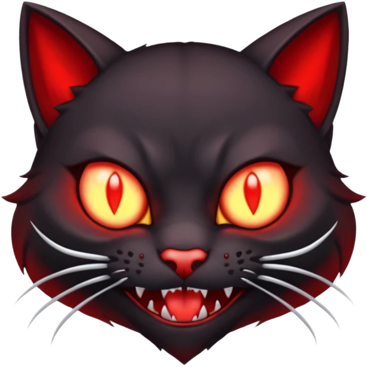  red vampire cat emoji