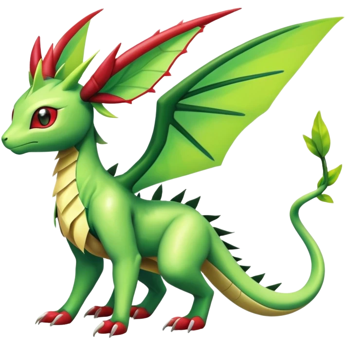 Shiny Exotic Flygon-Amaura-Leafeon-Scyther-Hybrid-Creature emoji