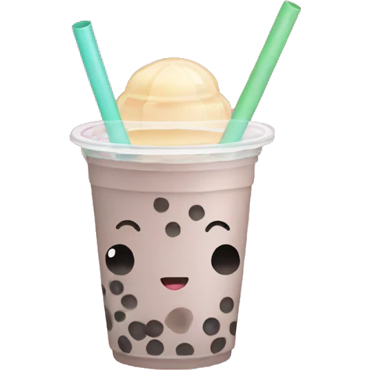 Bubble tea cute emoji