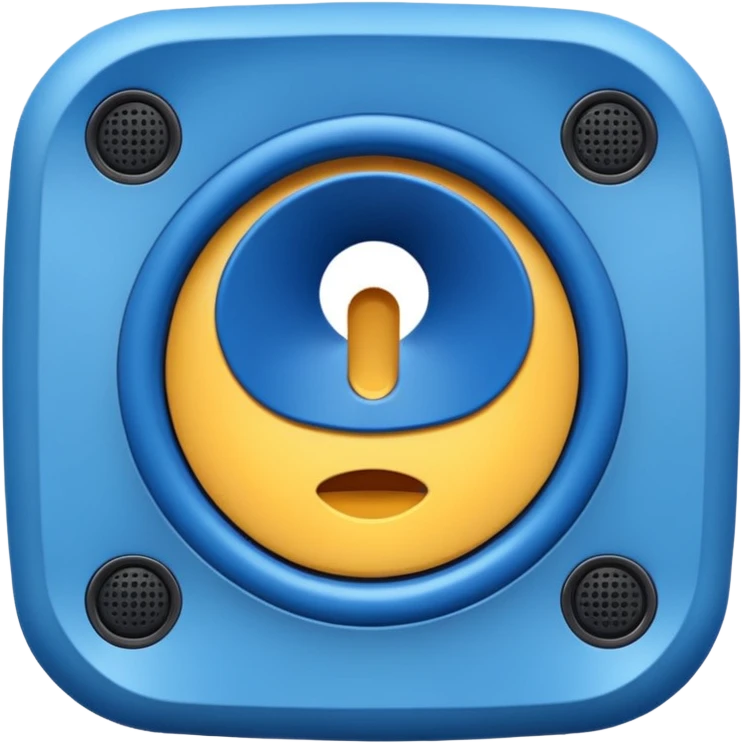 autoparlante azzurro emoji