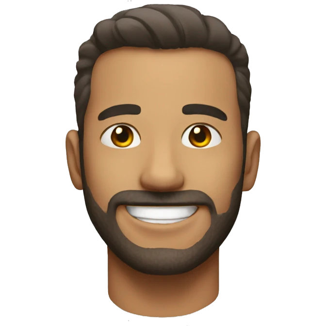 A man happy emoji