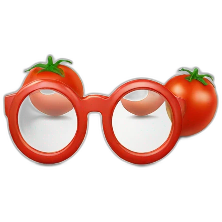 Tomate Avec lunette emoji