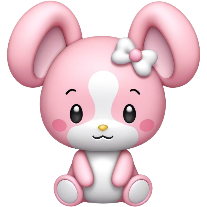 my melody light pink  emoji