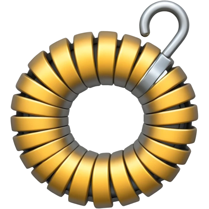 a metal spring emoji