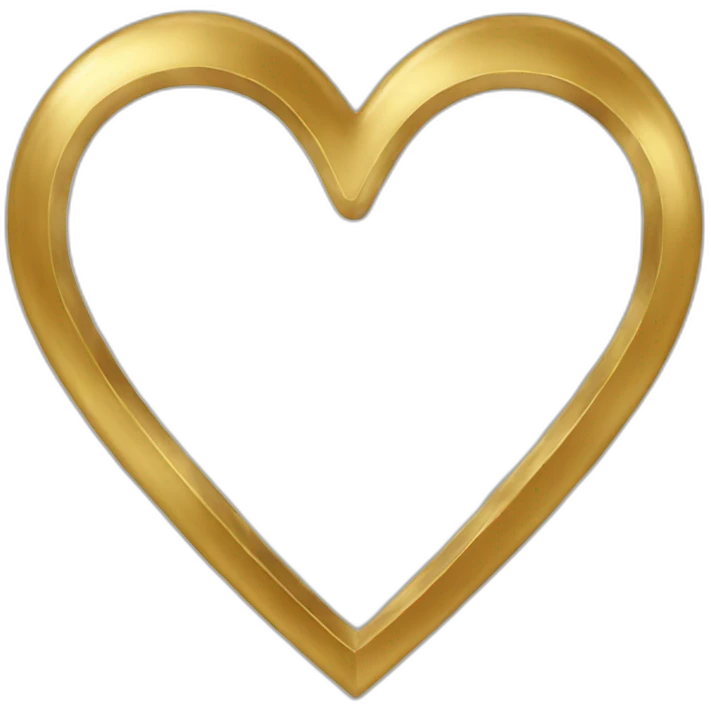 gold heart emoji