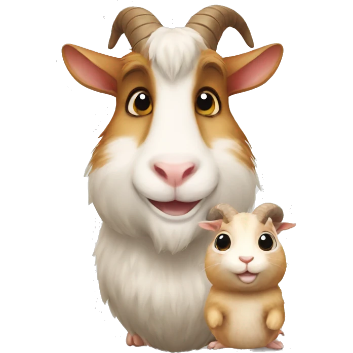 hamster and goat emoji