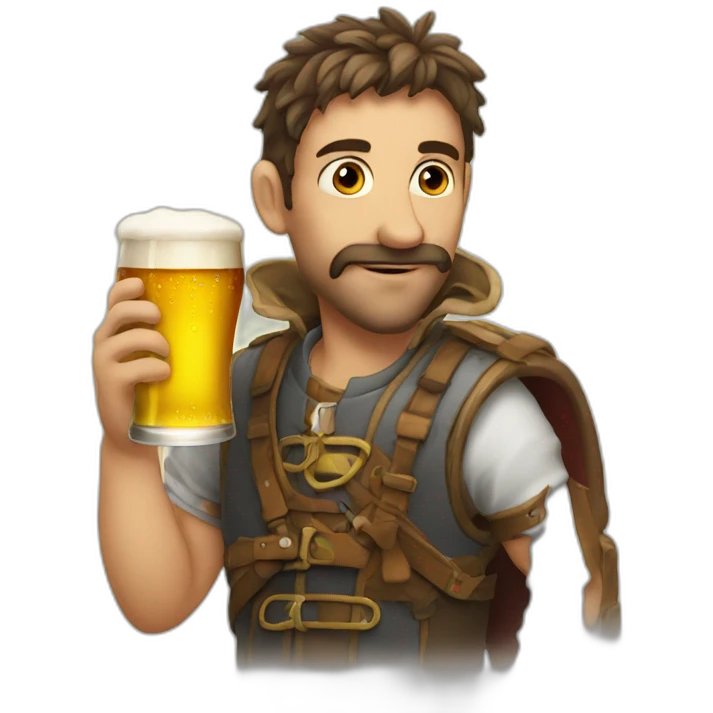 C15 with beer  emoji