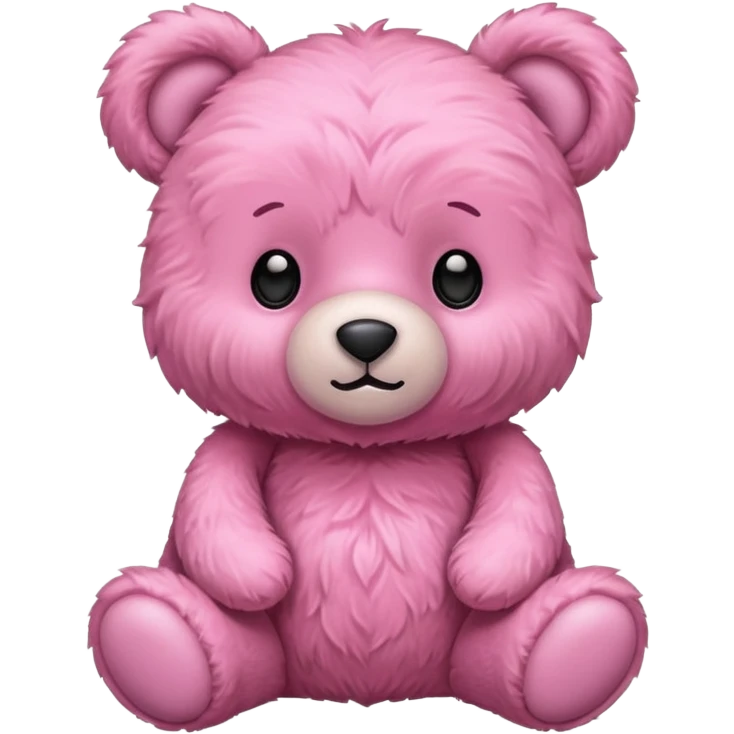 Pink teddy beautifull emoji