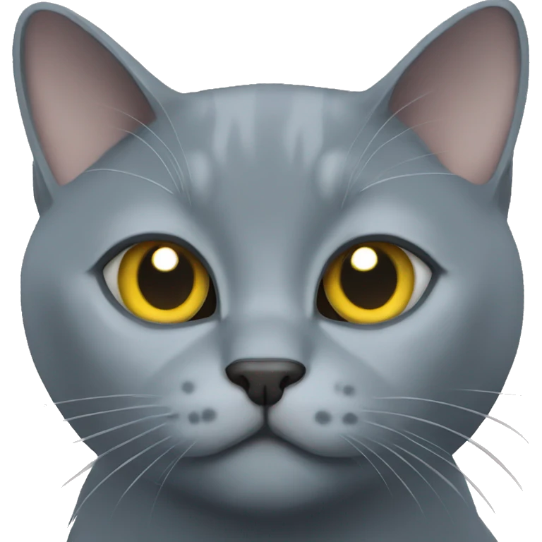 Russian blue cat emoji