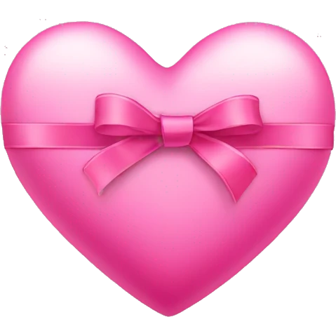 pink heart with ribbon emoji