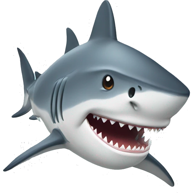 shark with top emoji