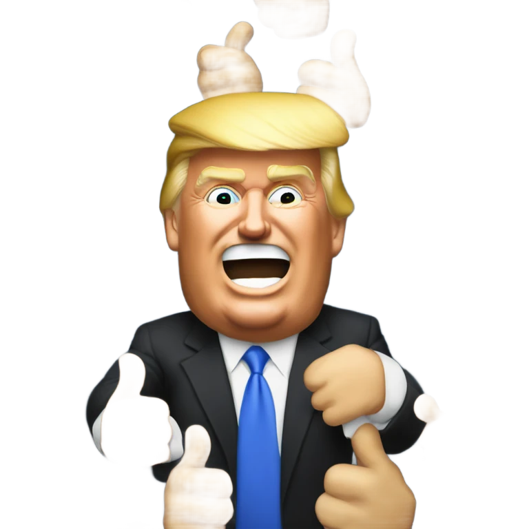 Donald Trump thump up emoji