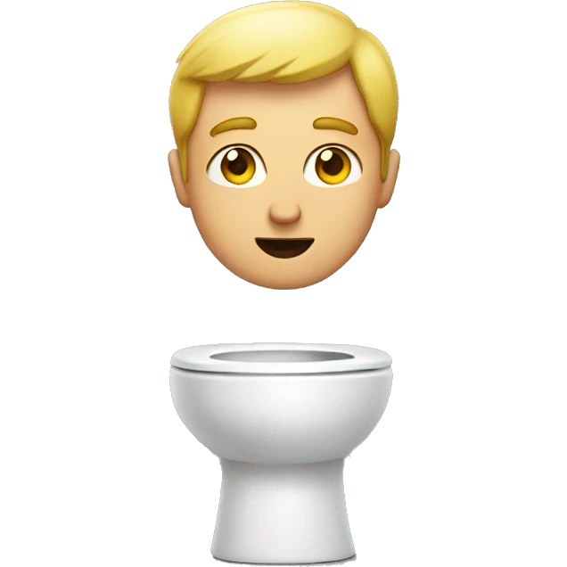 man on toilet emoji