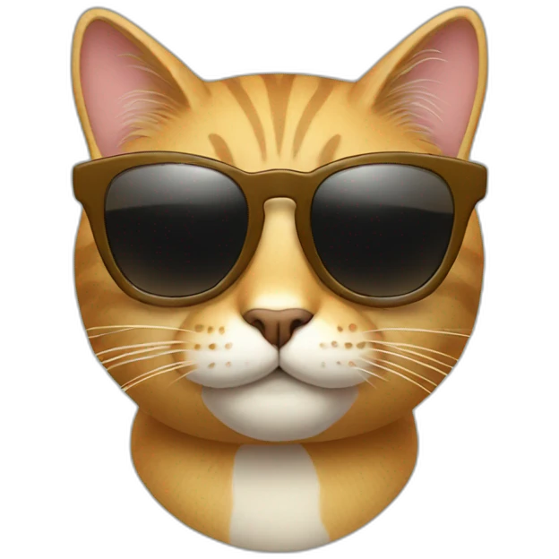 Cat with sunglasses emoji