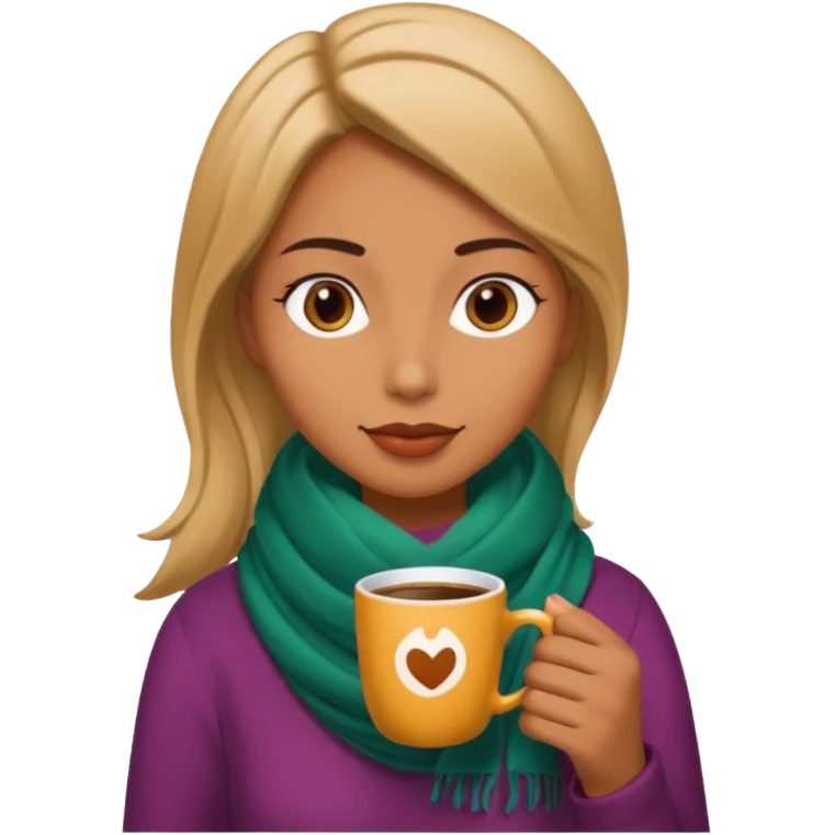 woman drining coffee emoji