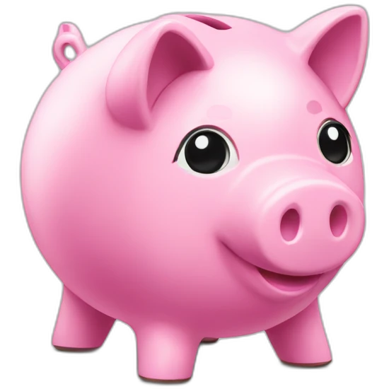 pink piggy bank large emoji