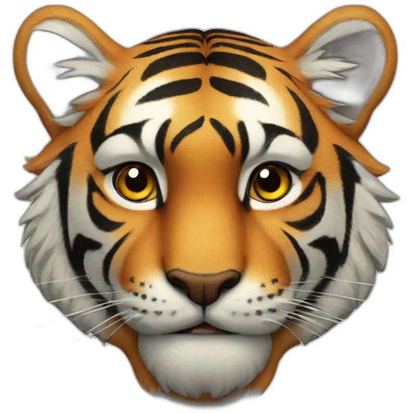 Half tiger, half wood emoji