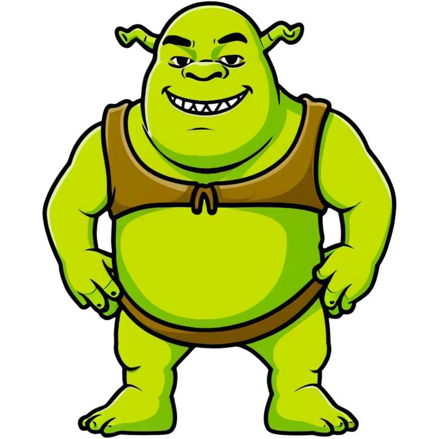 Shrek the green ogre emoji