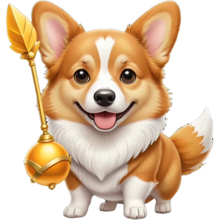 Corgi with snitch emoji