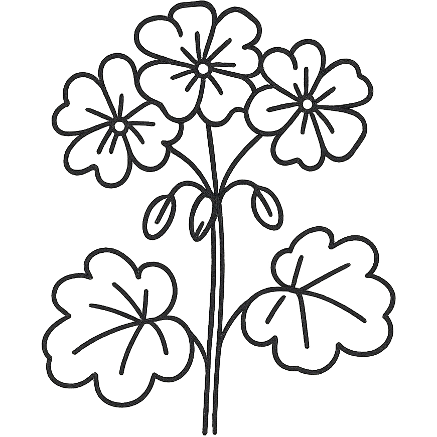 geraniums, vibrant flowers emoji
