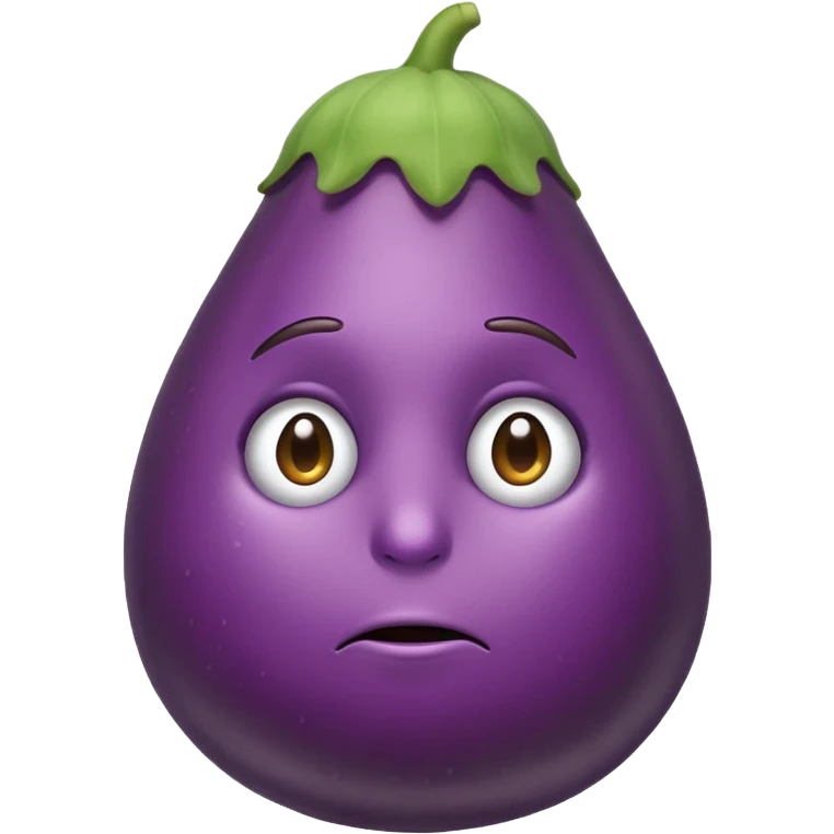 sad eggplant emoji