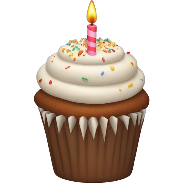 Birthday capcake emoji