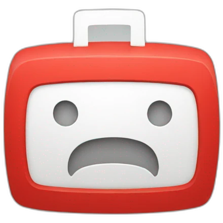 YouTube logo emoji