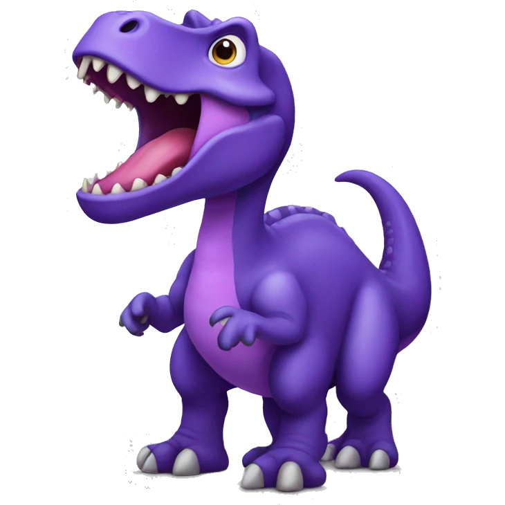 Purple dinosaur emoji