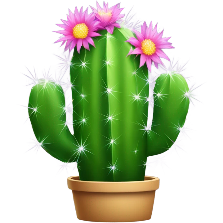 Sparkling cactus emoji