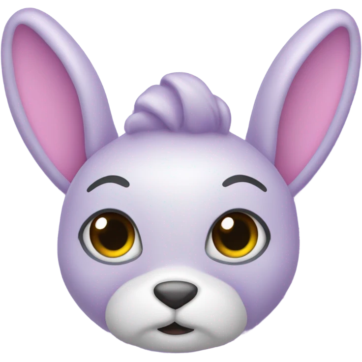 Conejo morado emoji
