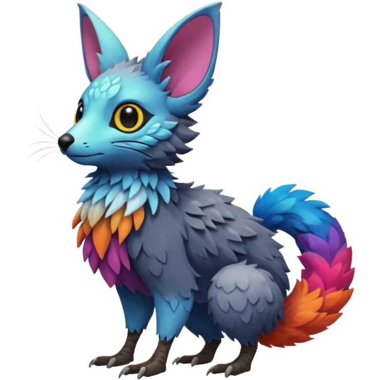 Skogen-Labubu-Trico-Fakémon-hybrid-creature (full body)  emoji