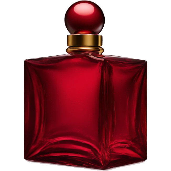 Iconic tom ford square Perfume bottle red emoji