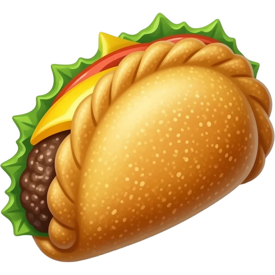 Create a Jamaican beef patty emoji emoji