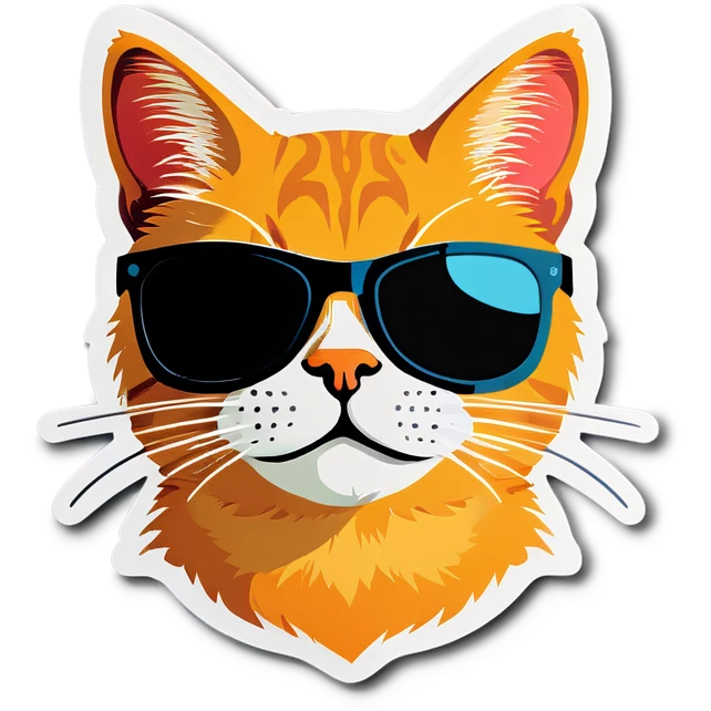 Cat with sunglasses emoji