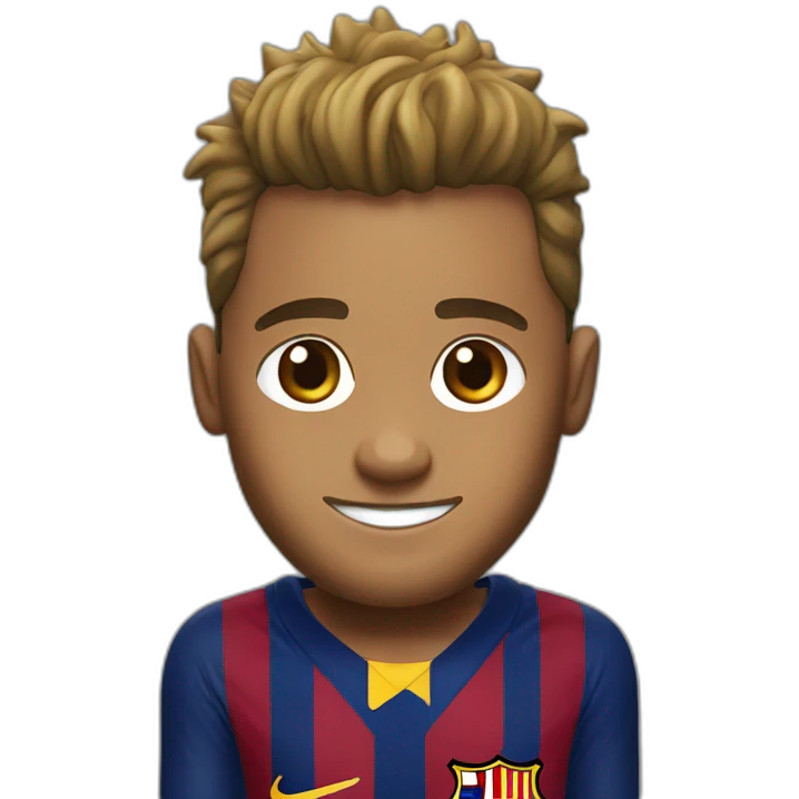 neymar with barcelona shirt emoji