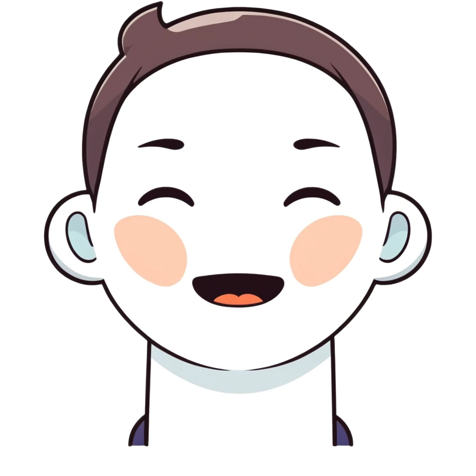 Mewing sigma face emoji