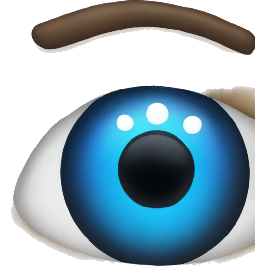 a molecule that has eyes and mouth emoji