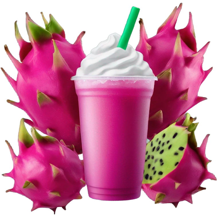 Starbucks dragon fruit refresher  emoji