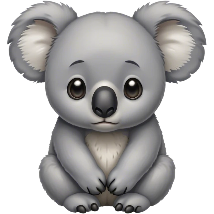 Sad koala  emoji
