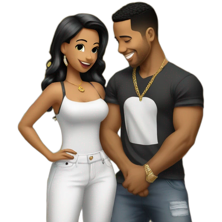 Romeo santos with t shitt mickey mouse emoji